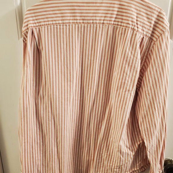 Old Navy Pink and White Stripped Shirt XL - Picture 3 of 4
